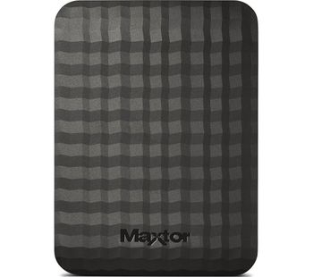 MAXTOR M3 Portable Hard Drive - 500 GB, Black, Black