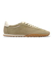 hoff para mujer 22661419 zapatillas de piel bridge fl taupe 41 plano cordones casual