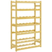 botellero 63x25x102 cm madera natural