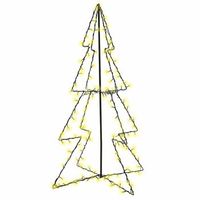 arbol de navidad 160 luces led interior y exterior 78x120 cm vidaxl