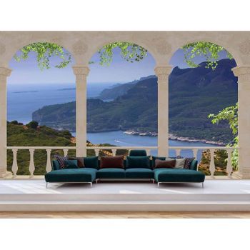 Fotomural Vinilo Paisaje Vistas Costeras 350 X 250 Cm