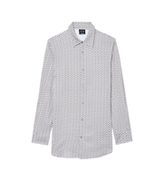 ax armani exchange para hombre xm001821af13235f0143 camisa guru crema xxl negro casual algodon manga larga