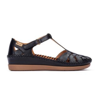 Pikolinos para mujer. W8K-0705 Zapatos de Piel Cadaques negro (41), 3 a 5cm, Velcro, Casual