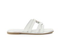 sandalias de piel con accesorio esmaltado white 38