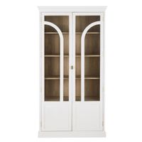 vitrina de 4 puertas en color blanco