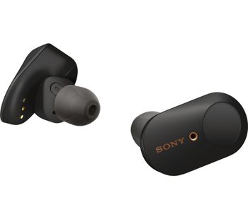 SONY WF-1000XM3 Wireless Bluetooth Noise-Cancelling Earphones - Black, Black