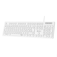 teclado business slim silencioso con cable usb b