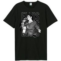 amplified clothing camiseta triple elvis para hombre