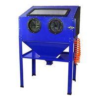 cabina de arenado portable estacion de abrasion por arenado con pistola 220l