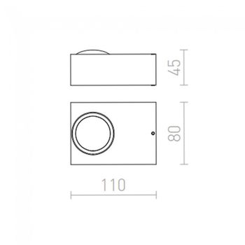 Aplique de exterior led korso (5w)