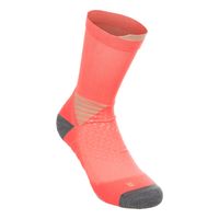 asics elite fujitrail crew  calcetines para correr - coral gris