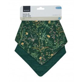 Juego de babero de muselina 2 uds Secret Garden Verde