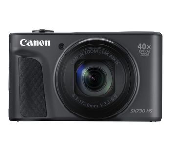 PowerShot SX730 HS Superzoom Compact Camera with 32 GB SD Card and Case - Black, Black