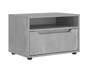 Mueble tv - mesa de tv visnes gris hormigón 60x40x38 cm madera ingeniería
