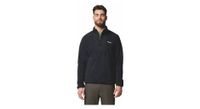 forro polar columbia de media cremallera sequoia grove negro para hombre
