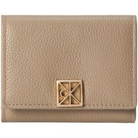 calvin klein jeans cartera emblem hw pebble trifold wzip para mujer