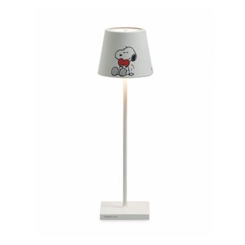 Lámpara de mesa zafferano recargable con motivo corazón ip65 exterior