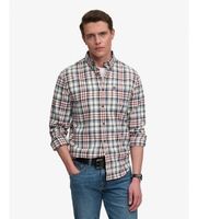 superdry para hombre m4011197a camisa lumberjack blanco m casual algodon manga larga