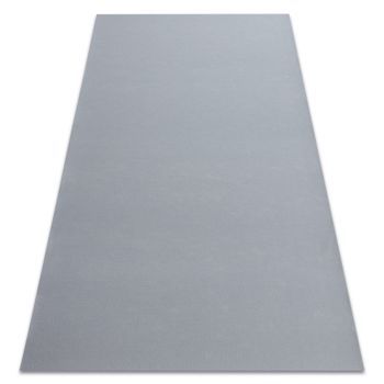 Alfombra Con Refuerzo De Goma Rumba Un Solo Color Gris 80x250 Cm