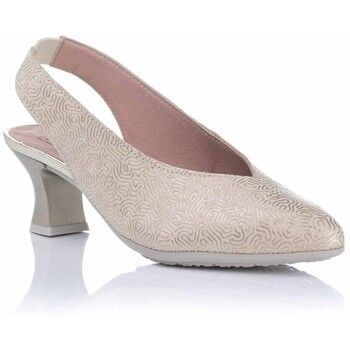Pitillos Zapatos de tacón Zapato de salón en piel grabada - Plata para mujer