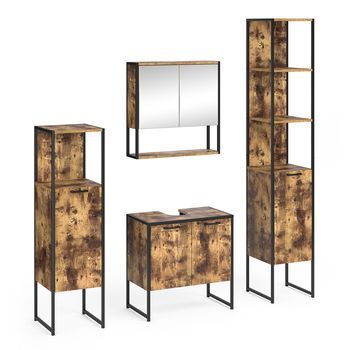 Conjunto De Muebles De Baño Fyrk 4 Piezas Vicco