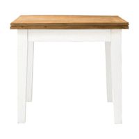 mesa de comedor extensible de madera reciclada de 90 a 180 cm
