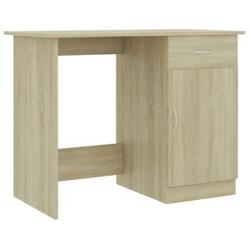 Mesa De Escritorio | | Escritorio De Despacho | Escritorio Madera Contrachapada Color Roble Sonoma 100x50x76 Cm