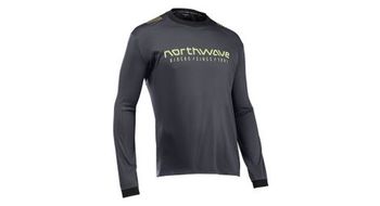 Camiseta de manga larga northwave sharp negro verde