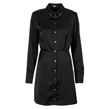 Karl Lagerfeld Vestido karl charm satin shirt dress para mujer