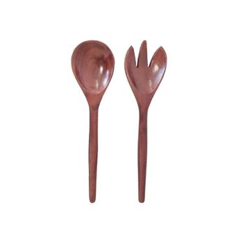 Cubiertos para ensalada de madera