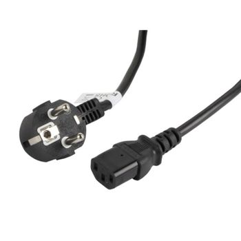 Cable Alimentación Lanberg CA-C13C-11CC-0050-BK 5 m C13 acoplador 90° negro