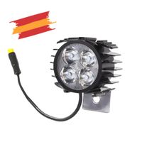 rluz faro led delantero con claxon compatible patinete electrico smartgyro speedway  rockway  crossover dual  zwheel zrino  bicicleta  universal 12-80v - piezas patineta repuestos recambios