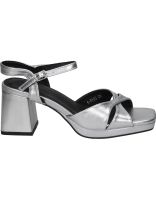 sandalias de tacon para mujer buonarotti s-5103 plata 39