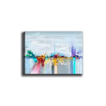 Pintura Decorativa Lienzo Canvas Tablo-12 Multicolor 70x100 Cm
