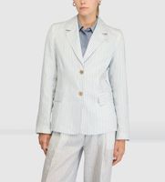 semicouture para mujer s6ss56 chaqueta kitty de lino azul claro 44 casual