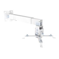 equip soporte de proyector inclinable para techo o pared 430-650mm hasta 20kg blanco