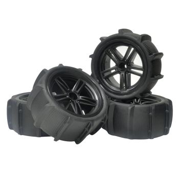 2Pcs/4Pcs llantas de playa arenosa con tornillo de 12 mm hex para 1/10 1/12 9125 X03 F22A coche RC, piezas de repuesto d