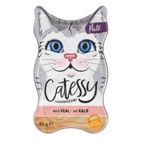 catessy pate para gatos - ternera 36 x 85 g - pack ahorro