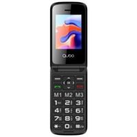 telefono movil qubo x-247 4g para personas mayores doble pantalla negro