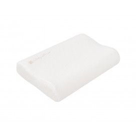 Almohada ergonómica ventilada de espuma viscoelástica Airknit Blanco