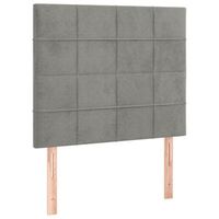 cabecero gris claro 100x5x118128 cm terciopelo vidaxl