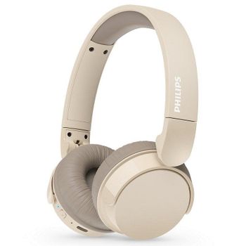Auriculares Philips TAH3209 inalámbricos Bluetooth para llamadas y música beige plegables
