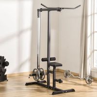 maquina de musculacion homcom acero pvc 107x120x190 cm negro