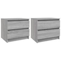 mesitas de noche 2 uds contrachapado gris sonoma 50x39x435 cm vidaxl