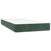 colchon matrimonial  colchon de cama  colchao muelles ensacados terciopelo verde oscuro 120x190x20 cm