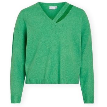 Vila Jersey Lovira Knit - Kelly Green para mujer