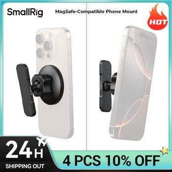 Soporte de teléfono Compatible con MagSafe SmallRig para traje de grabación de gimnasio para dispositivos iPhone y Android 360 °   Compacto Ajustable 5460