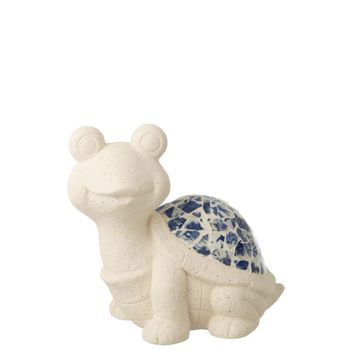 Tortuga de poliresina beige 36,5 x 24 x 34 cm