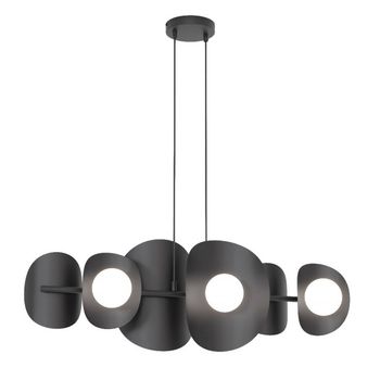 Lámpara colgante lithora negro (6 luces)