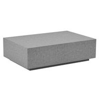mesa de centro de marmol amiri xxl - 120 x 80 cm gris